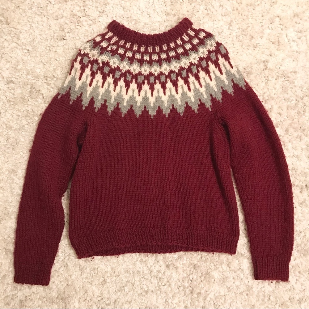 XS-S authentic handmade Icelandic sweater